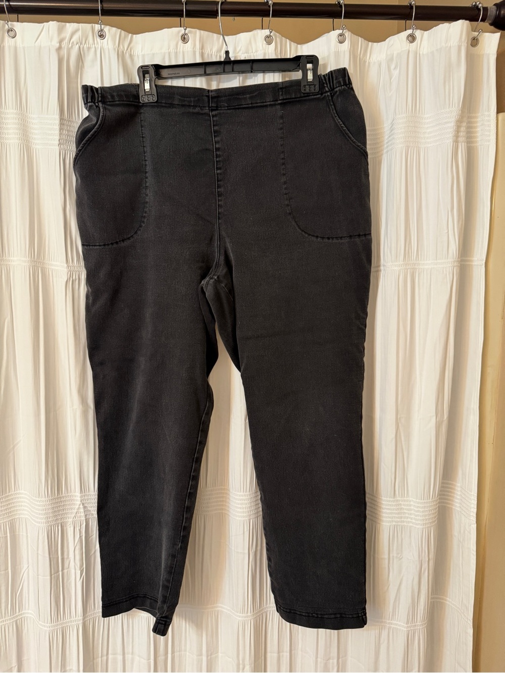 croft & barrow Black Ankle Pull-On Jeans